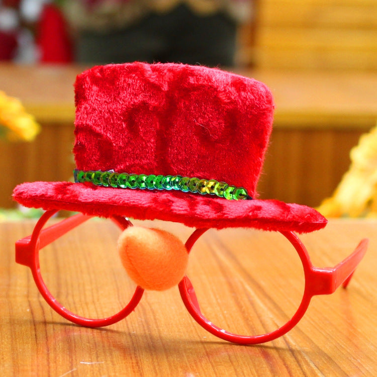 Christmas glasses frame Christmas party supplies