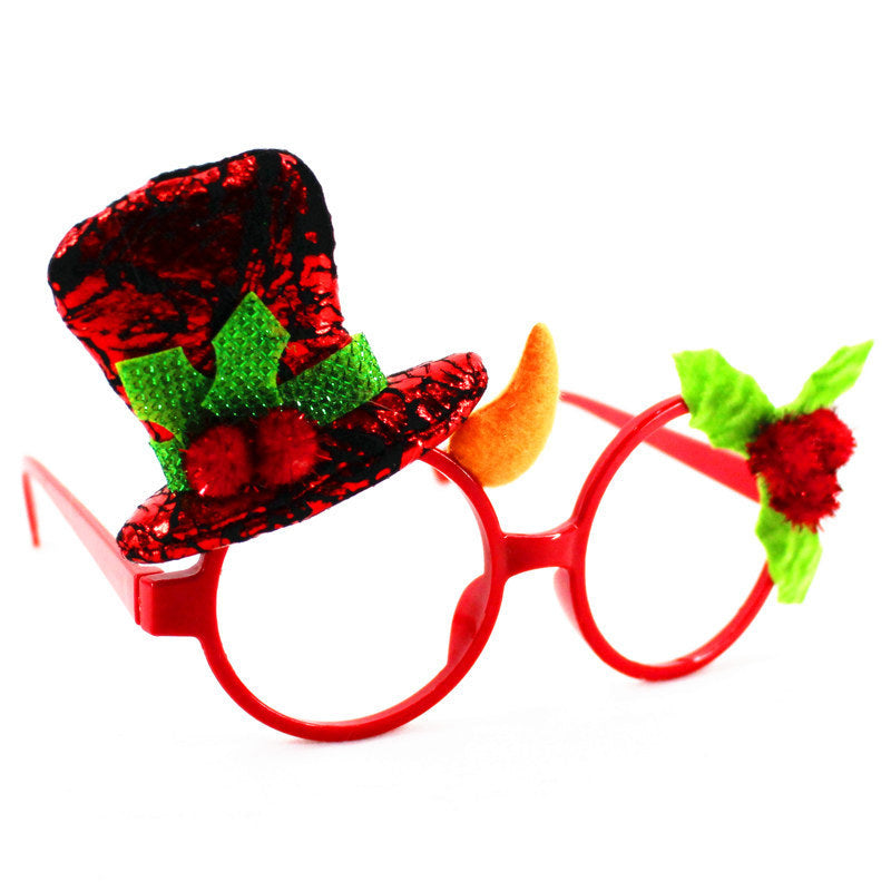 Christmas glasses frame Christmas party supplies