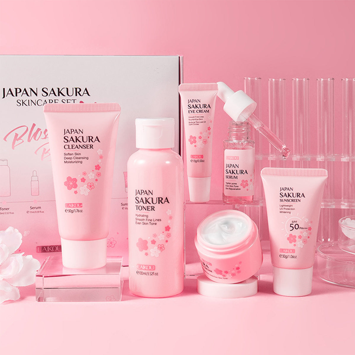 Skin Care Set JAPAN SAKURA Women Beauty