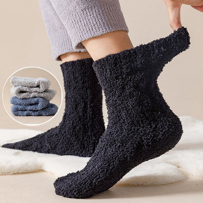 Unisex Winter Warm Fuzzy Coral Fleece Socks