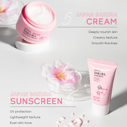 Skin Care Set JAPAN SAKURA Women Beauty