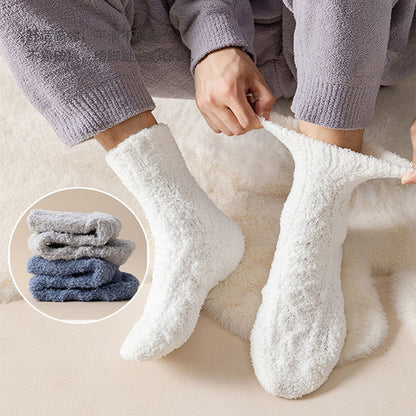 Unisex Winter Warm Fuzzy Coral Fleece Socks