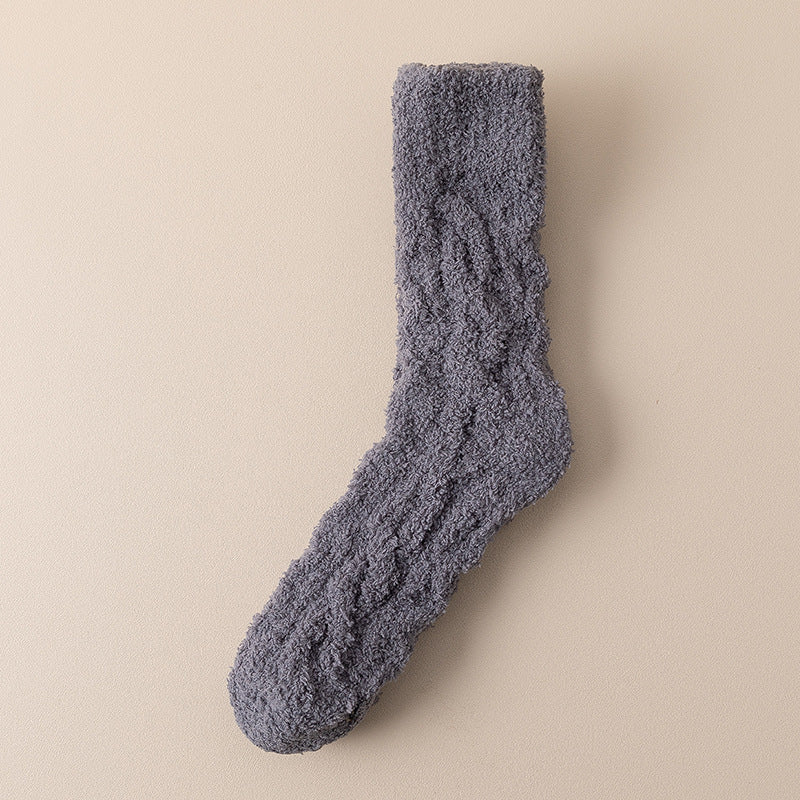 Unisex Winter Warm Fuzzy Coral Fleece Socks