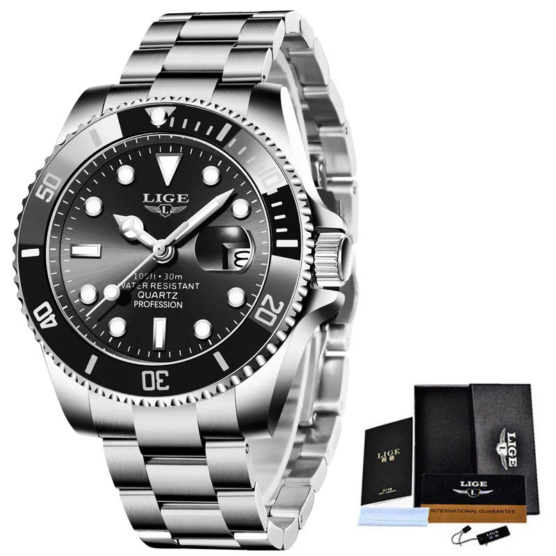 Luxury Fashion Diver Watch Men Waterproof