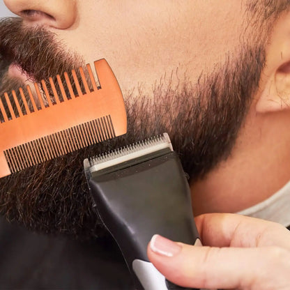 Natural Wood Hair Brush Beard Comb for Men Gift