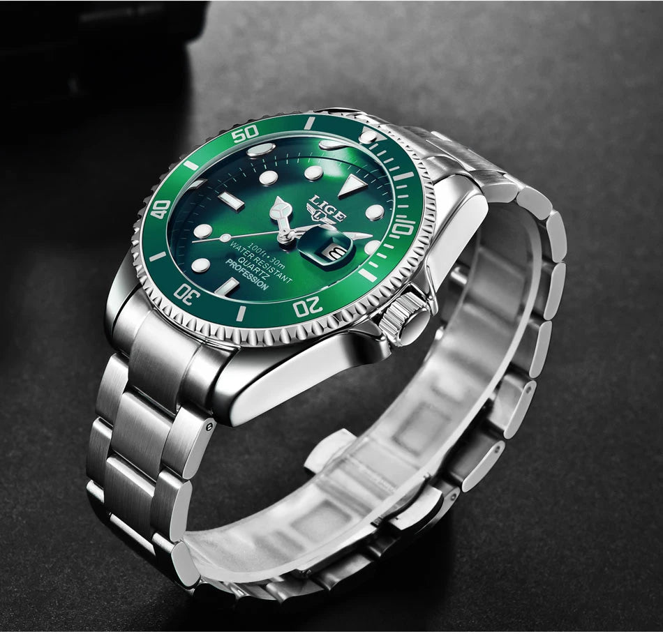 Luxury Fashion Diver Watch Men Waterproof