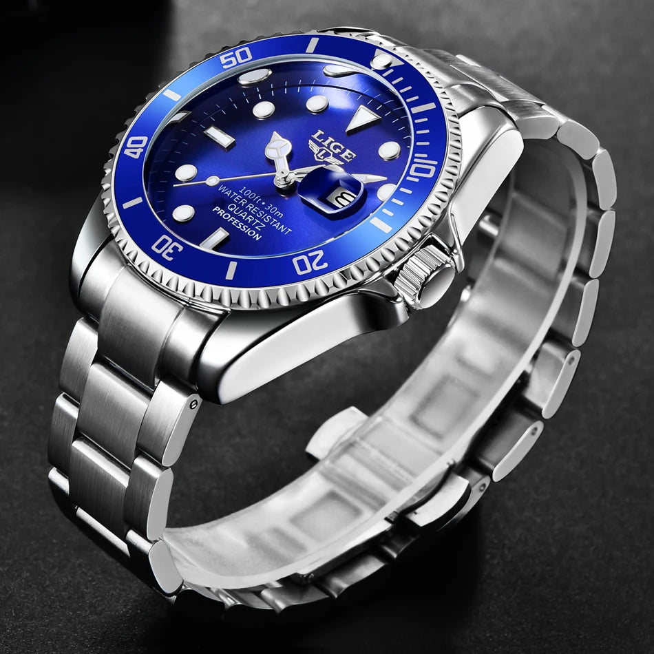 Luxury Fashion Diver Watch Men Waterproof