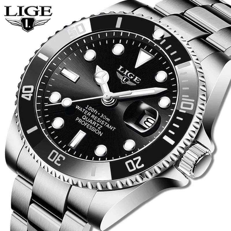 Luxury Fashion Diver Watch Men Waterproof