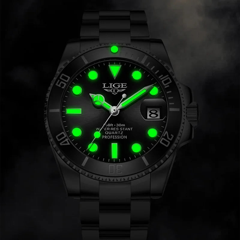 Luxury Fashion Diver Watch Men Waterproof