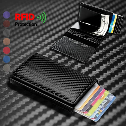 Carbon Fiber Credit Card Holder Wallet Men