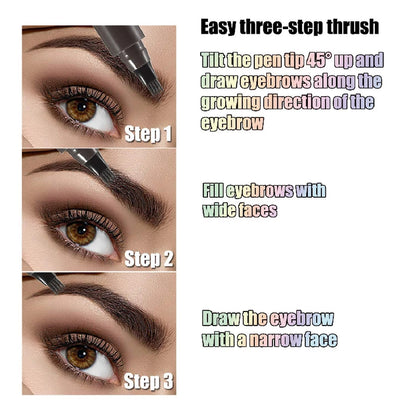 Waterproof Eyebrow Pen, Microblading Eyebrow Pencil