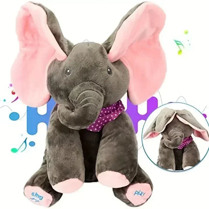 Animated Elephant Toys Plush Singing Elephant with Ears Moving