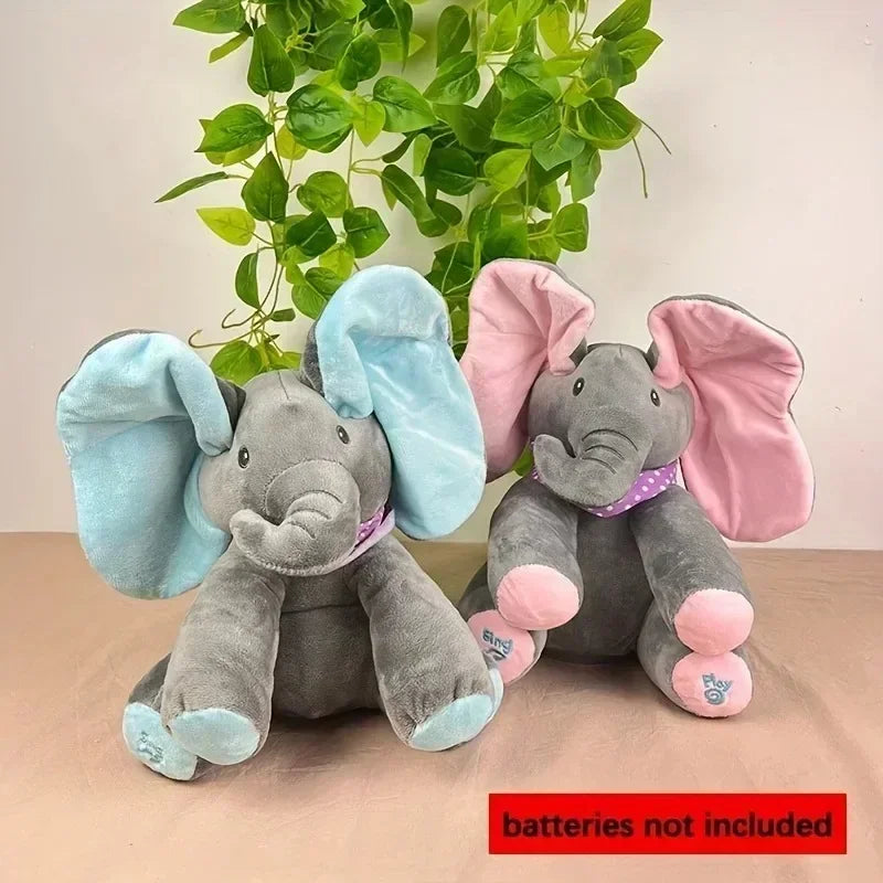 Animated Elephant Toys Plush Singing Elephant with Ears Moving