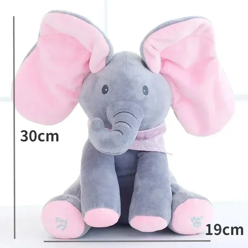 Animated Elephant Toys Plush Singing Elephant with Ears Moving