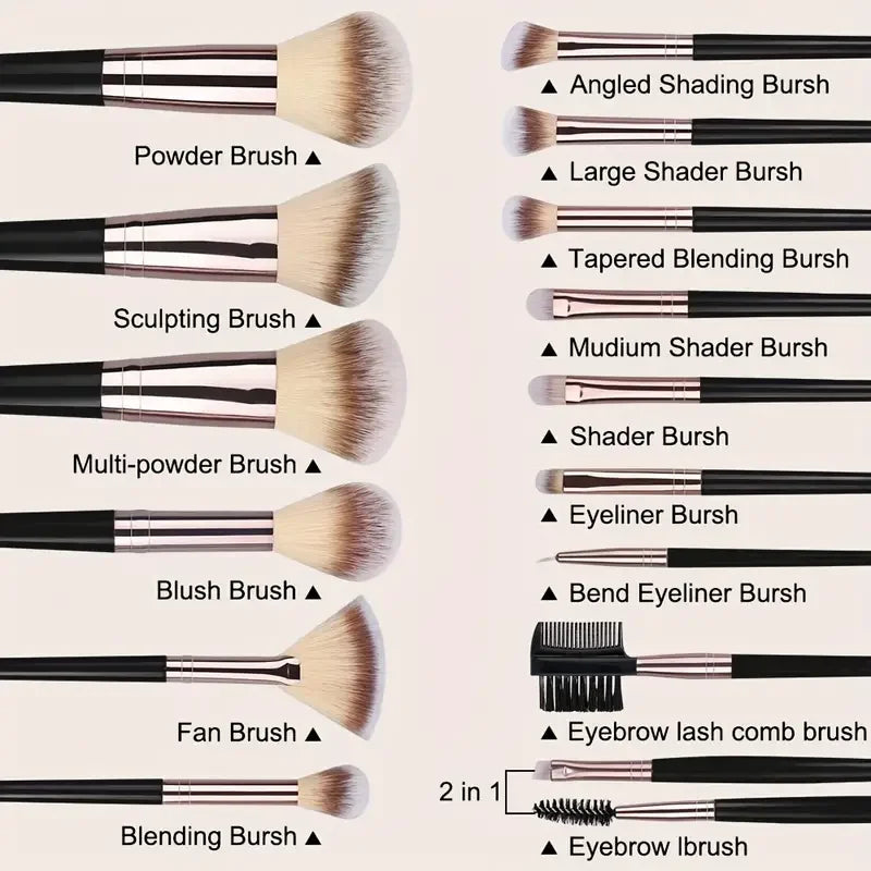 Makeup Brushes Set Professional Eyeshadow Foundation Concealer