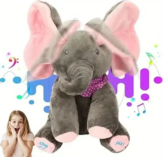 Animated Elephant Toys Plush Singing Elephant with Ears Moving