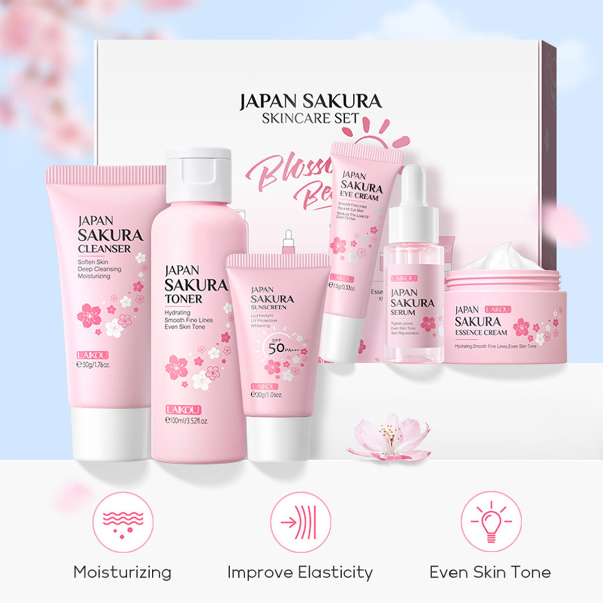 Skin Care Set JAPAN SAKURA Women Beauty